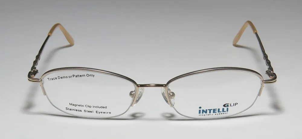Elite Eyewear Intelli Clip 716 matte pearl Eyeglasses Gold 53mm 4