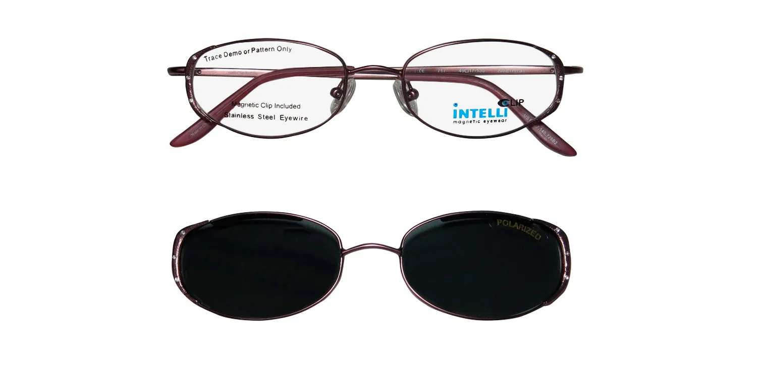 Elite Eyewear 717 amethyst Eyeglasses Plum 49mm 3