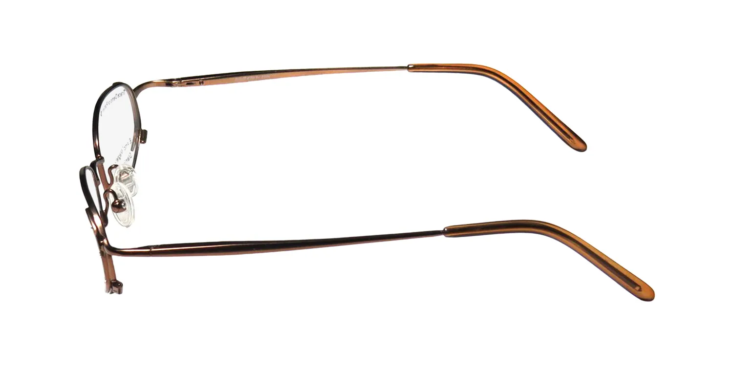 Elite Eyewear 717 brown Eyeglasses Brown 49mm 5