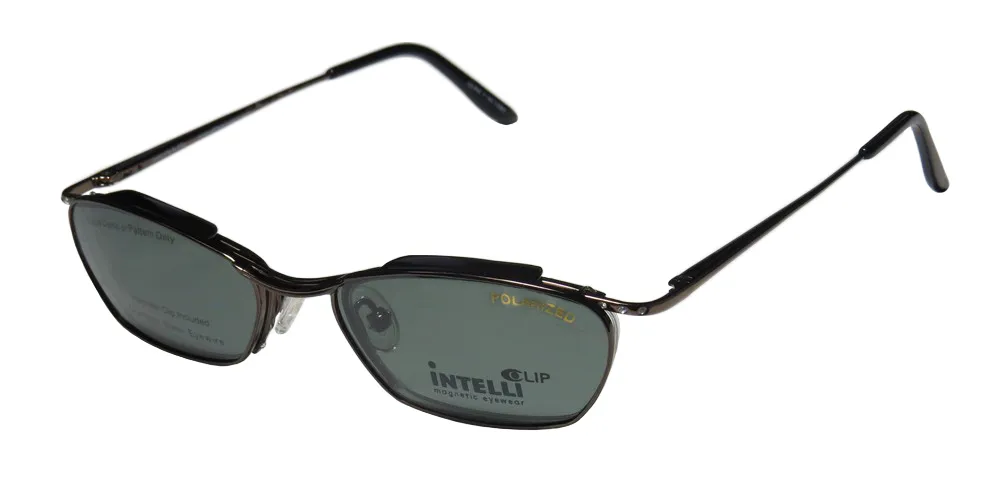 Elite Eyewear Intelli Clip 719 dark chrome Eyeglasses Gunmetal 49mm