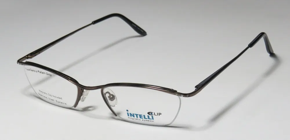 Elite Eyewear Intelli Clip 719 dark chrome Eyeglasses Gunmetal 49mm 2