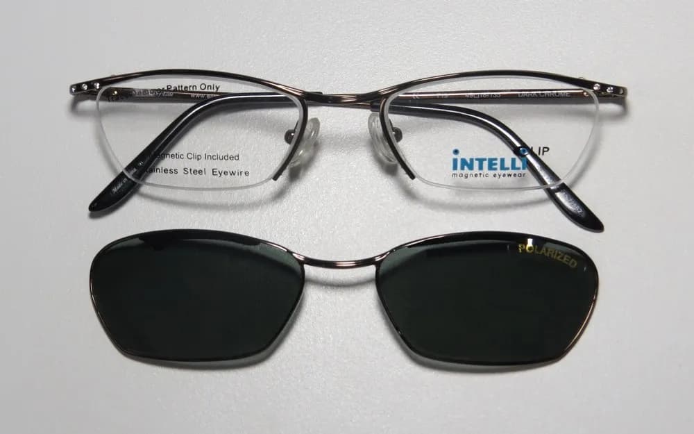Elite Eyewear Intelli Clip 719 dark chrome Eyeglasses Gunmetal 49mm 3