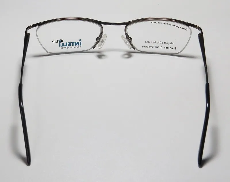 Elite Eyewear Intelli Clip 719 dark chrome Eyeglasses Gunmetal 49mm 6