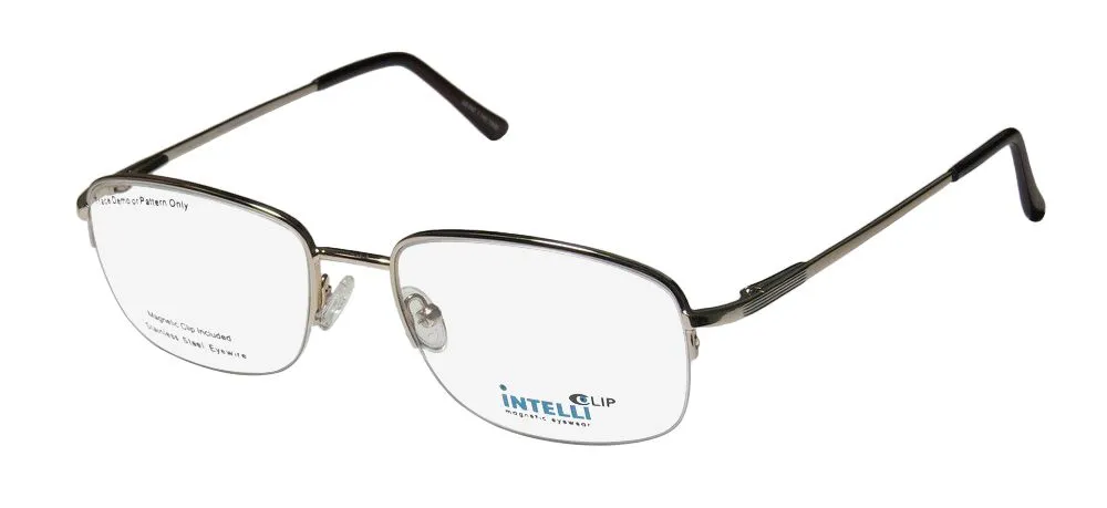 Elite Eyewear 724 yg silver Eyeglasses Gold 55mm Unisex 9