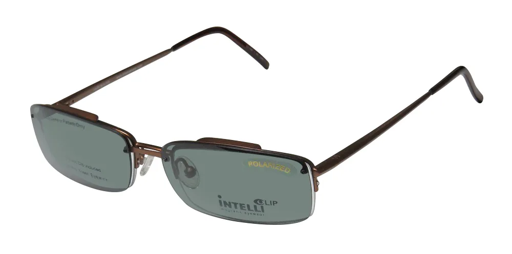 Elite Eyewear Intelli Clip 727 brown Eyeglasses Brown 52mm Unisex
