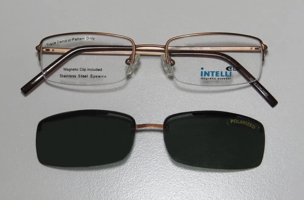 Elite Eyewear Intelli Clip 727 brown Eyeglasses Brown 52mm Unisex 2