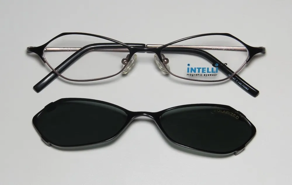 Elite Eyewear Intelli Clip 732 blk champgne Eyeglasses Black 50mm 3