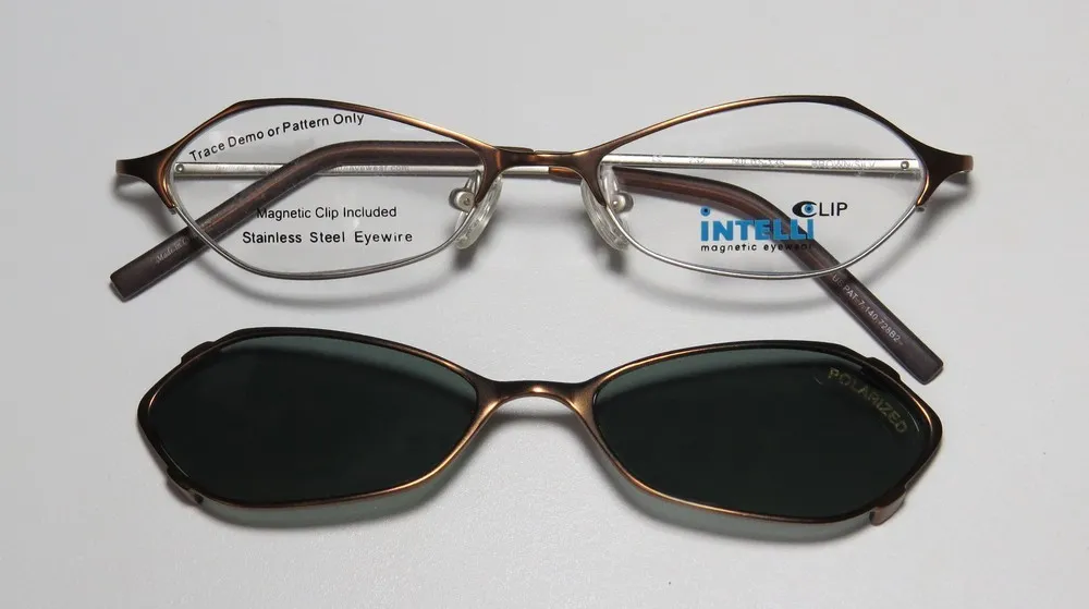 Elite Eyewear Intelli Clip 732 brown/silv Eyeglasses Brown 50mm 3