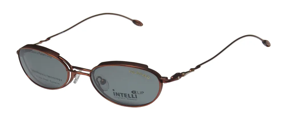 Elite Eyewear Intelli Clip 735 copper Eyeglasses Copper 49mm