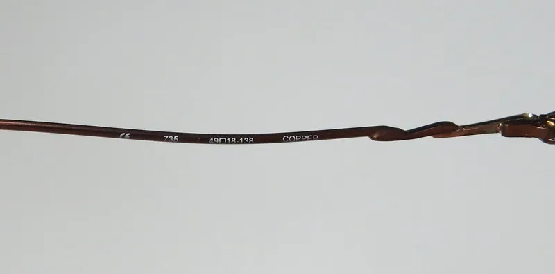 Elite Eyewear Intelli Clip 735 copper Eyeglasses Copper 49mm 9