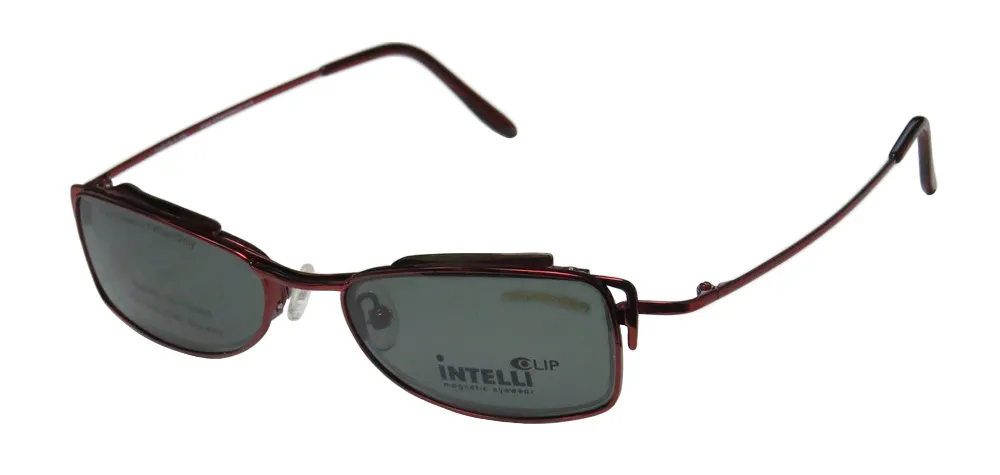 Elite Eyewear Intelli Clip 739 wine Eyeglasses Wine 47mm Unisex