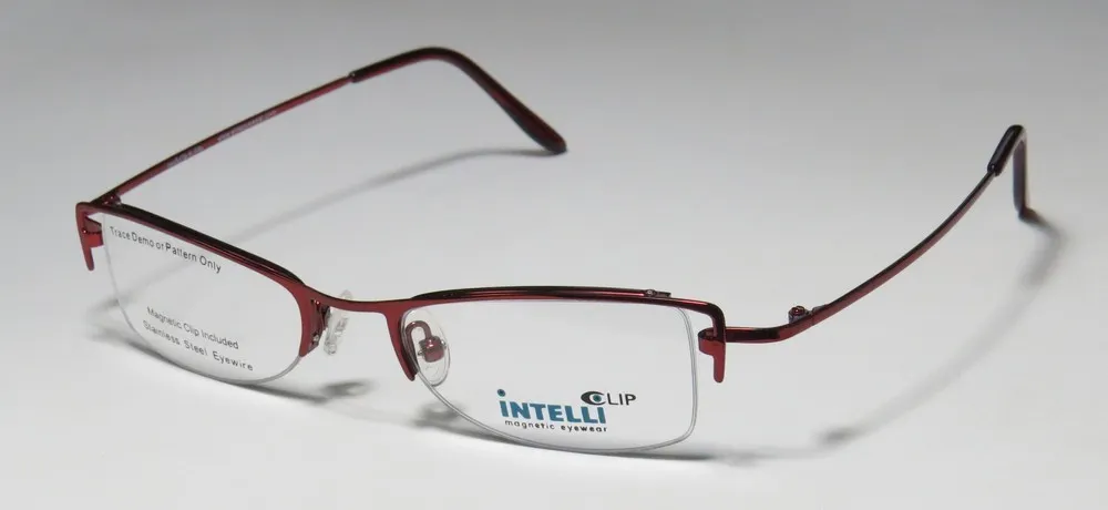 Elite Eyewear Intelli Clip 739 wine Eyeglasses Wine 47mm Unisex 2