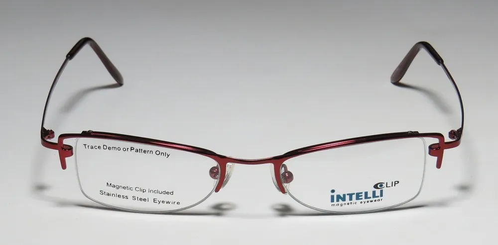 Elite Eyewear Intelli Clip 739 wine Eyeglasses Wine 47mm Unisex 4