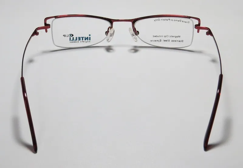 Elite Eyewear Intelli Clip 739 wine Eyeglasses Wine 47mm Unisex 6