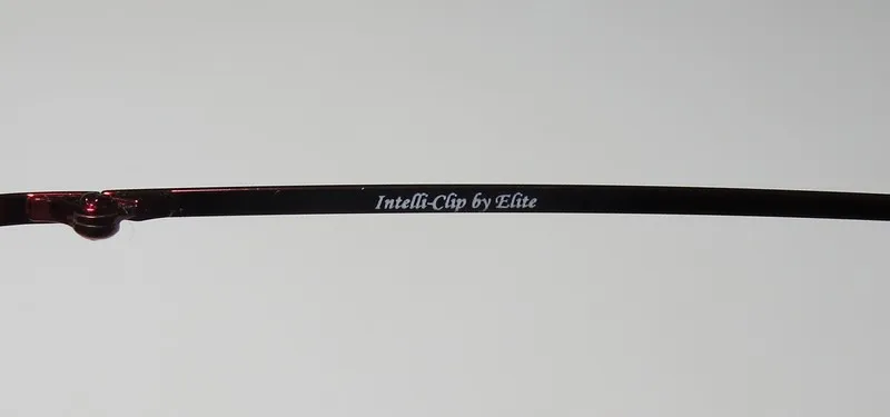 Elite Eyewear Intelli Clip 739 wine Eyeglasses Wine 47mm Unisex 9