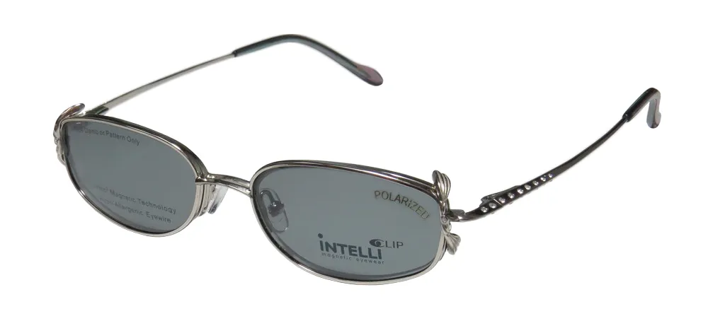 Elite Eyewear 747 silver Eyeglasses Silver 49mm
