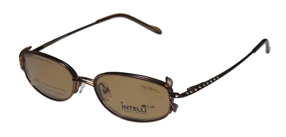 Elite Eyewear 747 brown Eyeglasses Brown 49mm