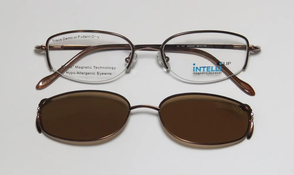 Elite Eyewear 747 brown Eyeglasses Brown 49mm 3