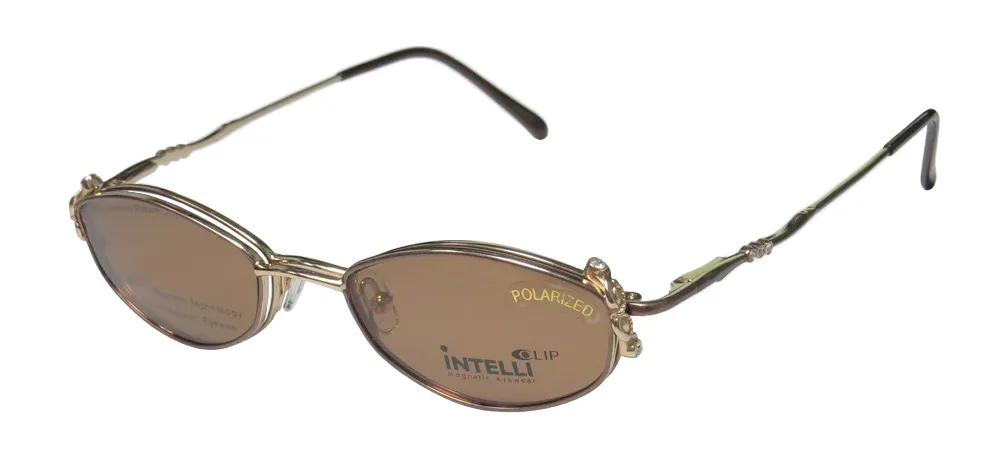 Elite Eyewear Intelli Clip 749 brown Eyeglasses Brown 50mm