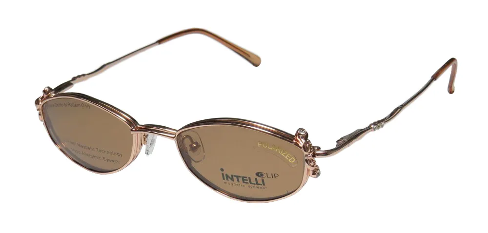 Elite Eyewear Intelli Clip 749 rose gold Eyeglasses Rose Gold 50mm