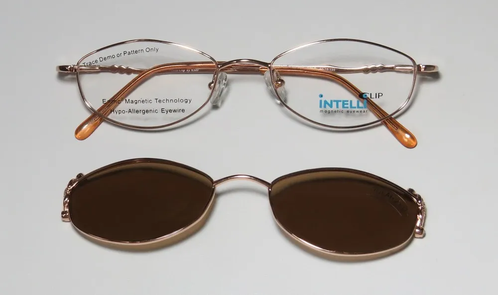 Elite Eyewear Intelli Clip 749 rose gold Eyeglasses Rose Gold 50mm 3