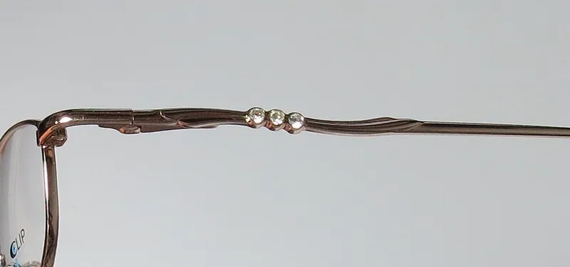 Elite Eyewear Intelli Clip 749 rose gold Eyeglasses Rose Gold 50mm 7
