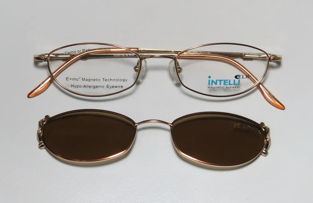 Elite Eyewear Intelli Clip 750 tan Eyeglasses Tan 47mm 3