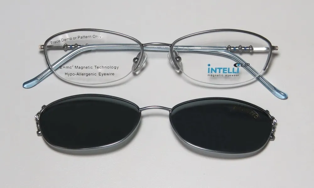 Elite Eyewear Intelli Clip 751 light blue Eyeglasses Light Blue 51mm 3