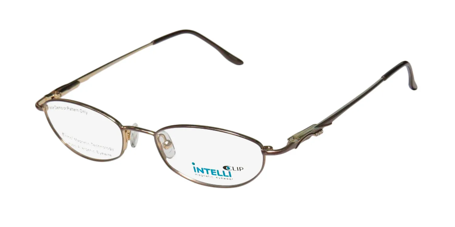 Elite Eyewear Intelli Clip 750 brown Eyeglasses Brown 47mm 2