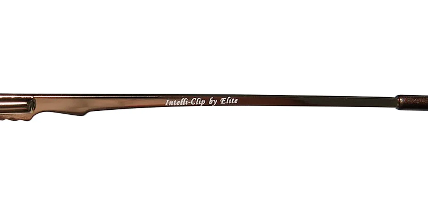 Elite Eyewear Intelli Clip 750 brown Eyeglasses Brown 47mm 8