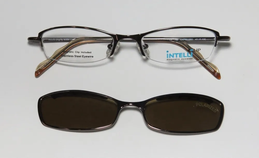 Elite Eyewear 766 expresso Eyeglasses Shiny Brown 47mm Unisex 3