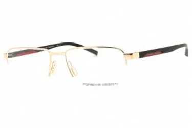 Porsche Design P8747 56C Eyeglasses Gold, Grey Green, Red