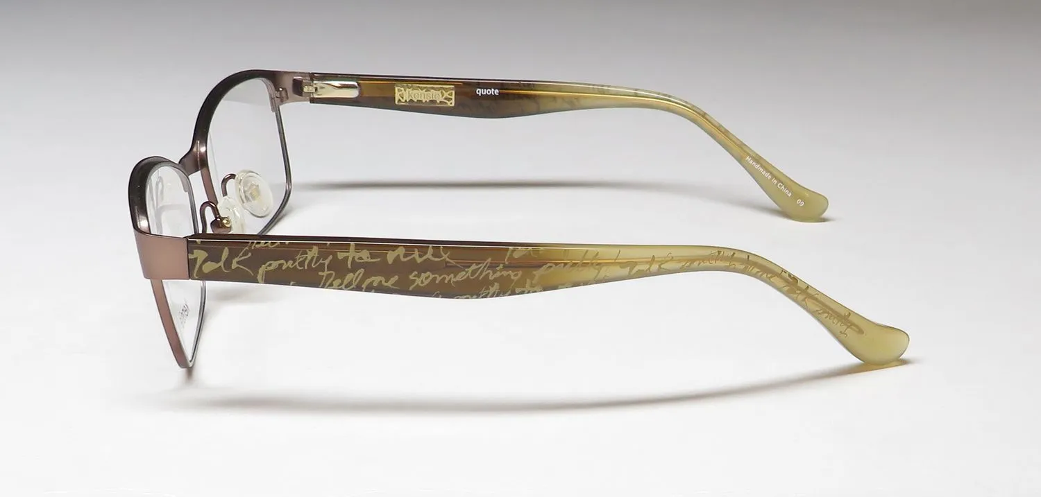 Kensie Quote br Eyeglasses Brown 50mm 4