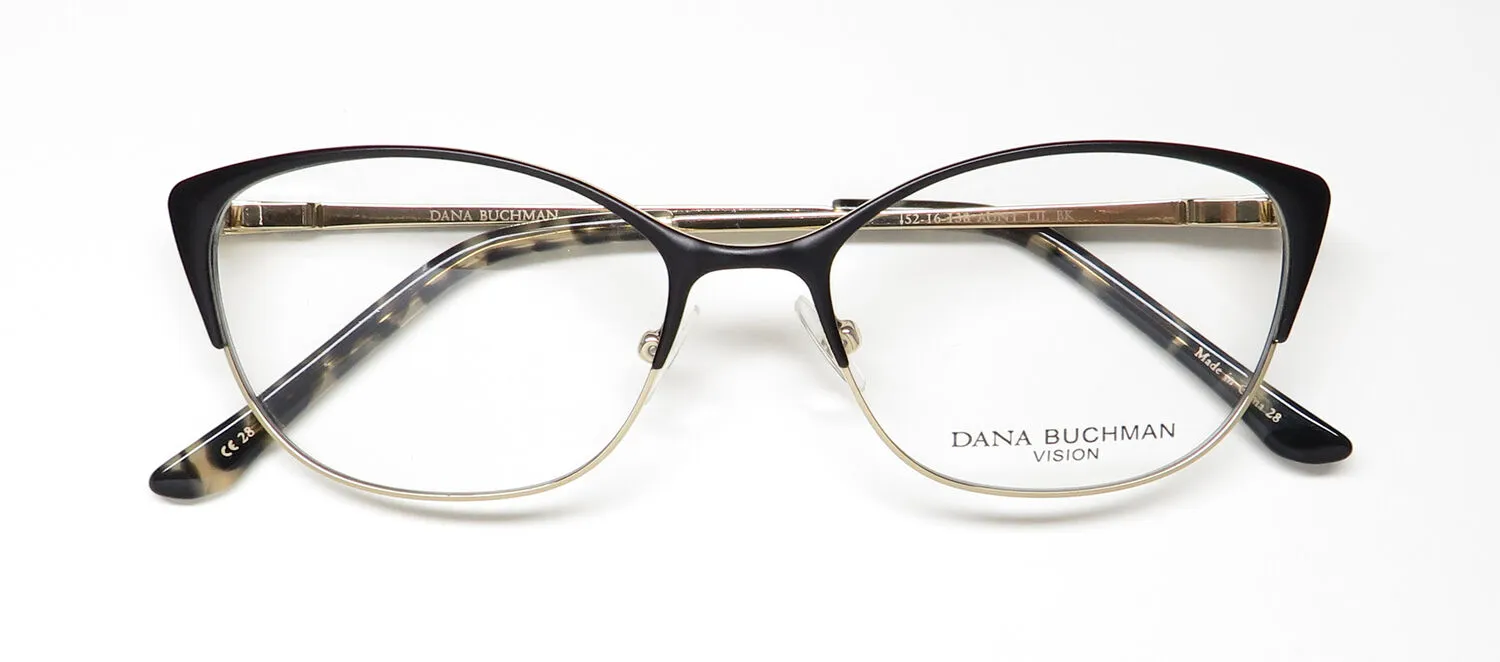Dana Buchman Aunt Lil bk Eyeglasses Black 52mm 2