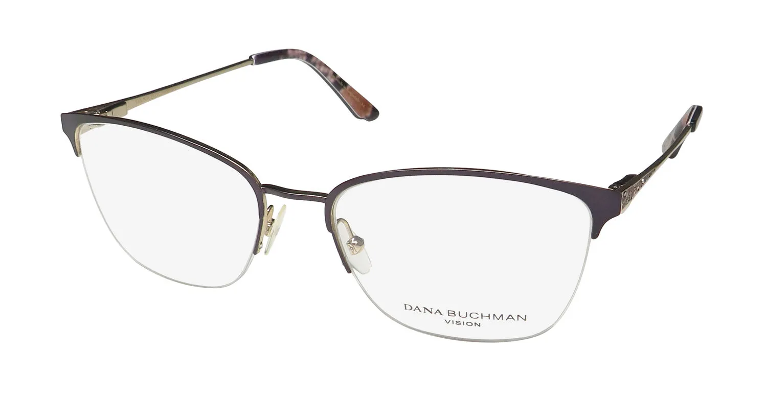 Dana Buchman Katherine ra Eyeglasses Raisin 52mm