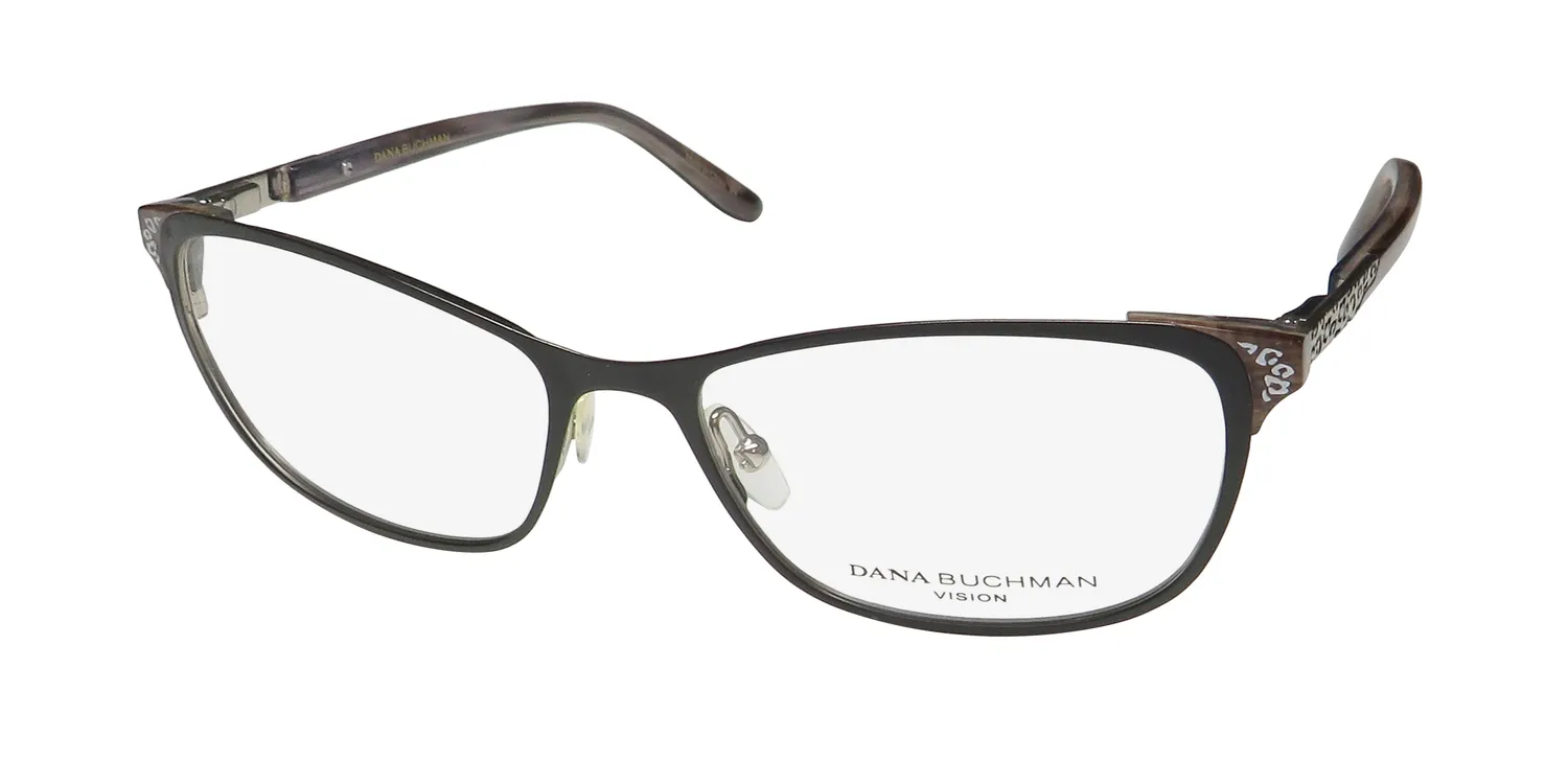 Dana Buchman Rose bk Eyeglasses Black 54mm