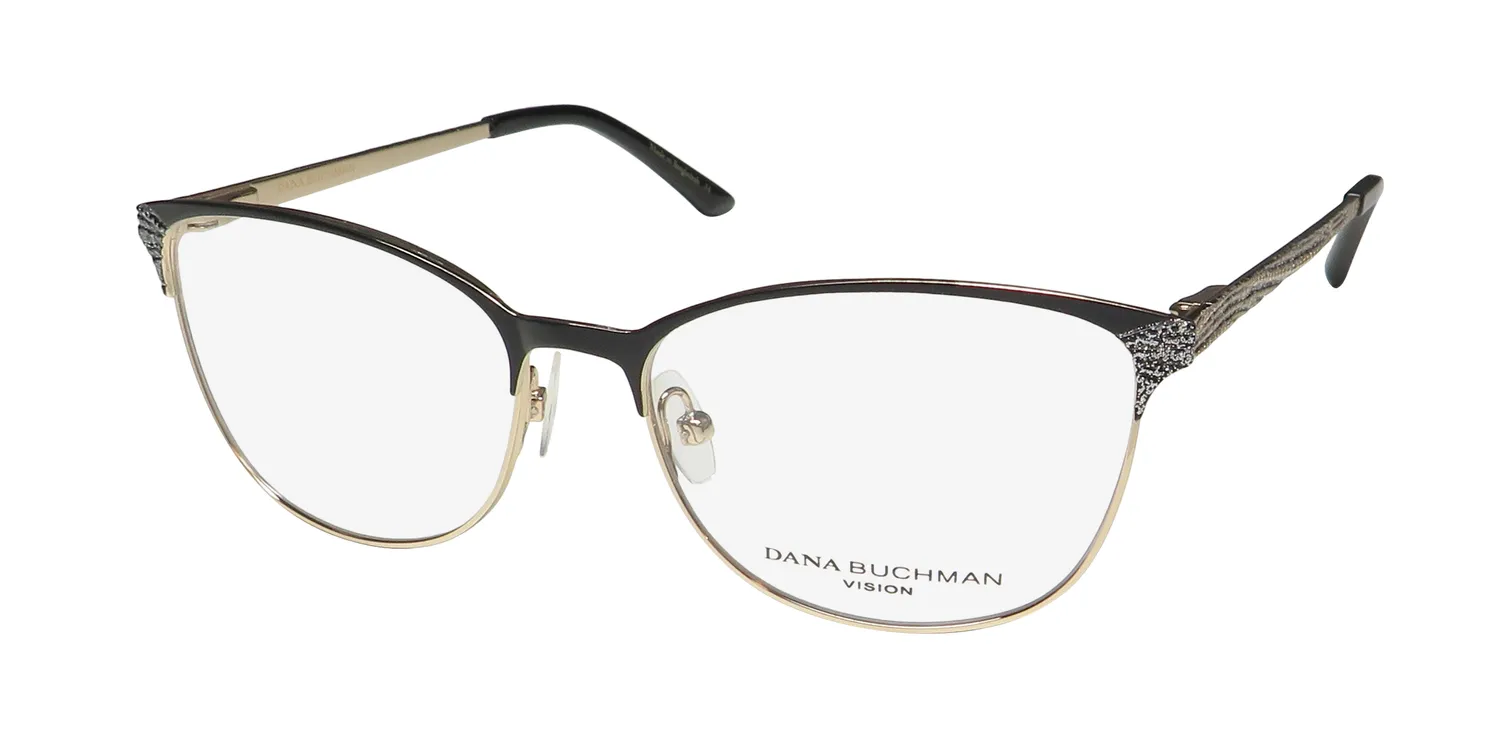 Dana Buchman Heather bk Eyeglasses Black 51mm