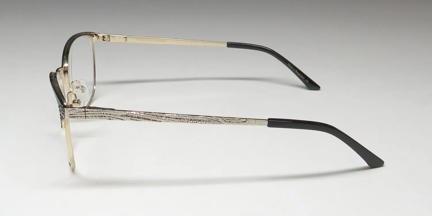 Dana Buchman Heather bk Eyeglasses Black 51mm 4