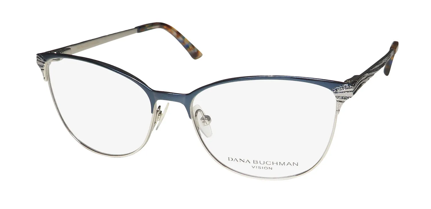 Dana Buchman Heather nv Eyeglasses Navy 53mm
