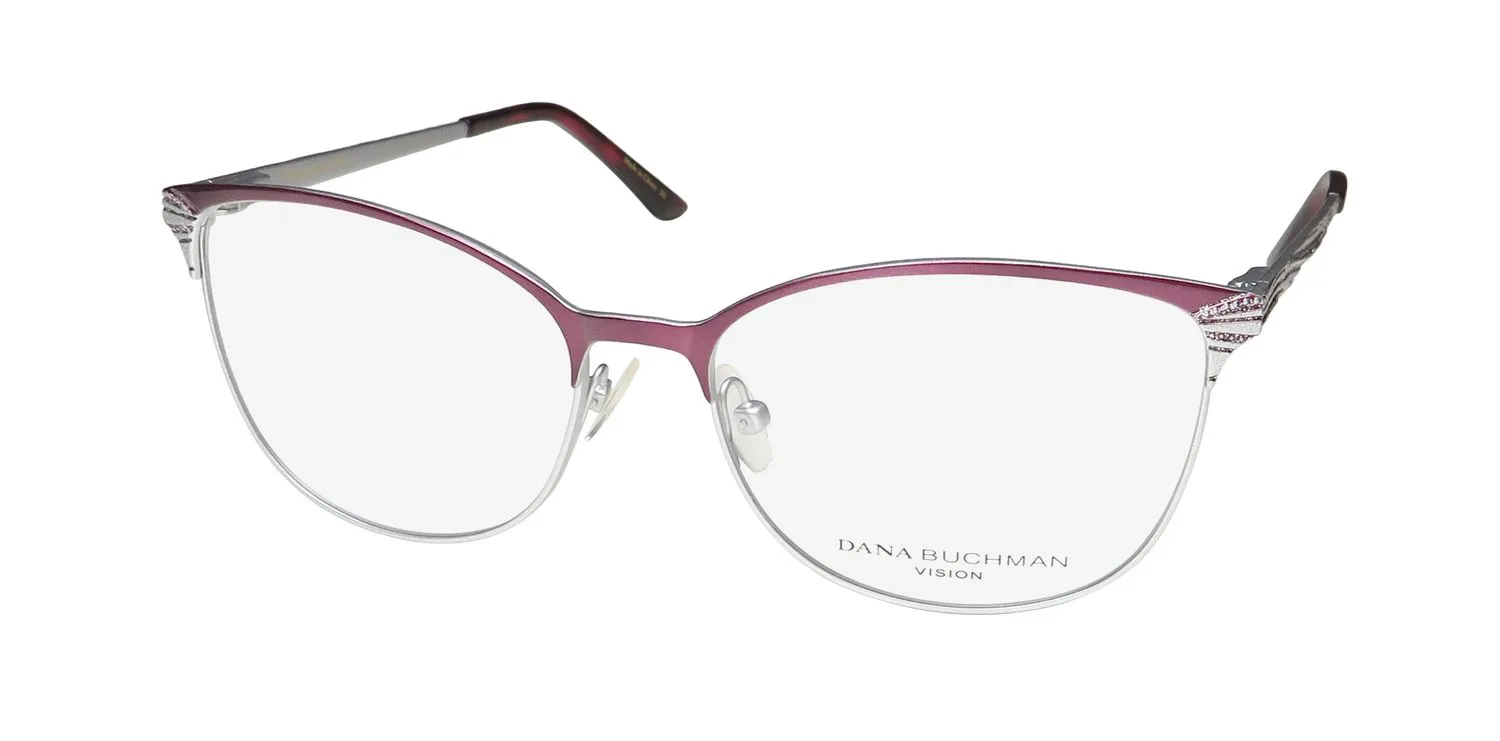Dana Buchman Heather cy Eyeglasses Cranberry 53mm
