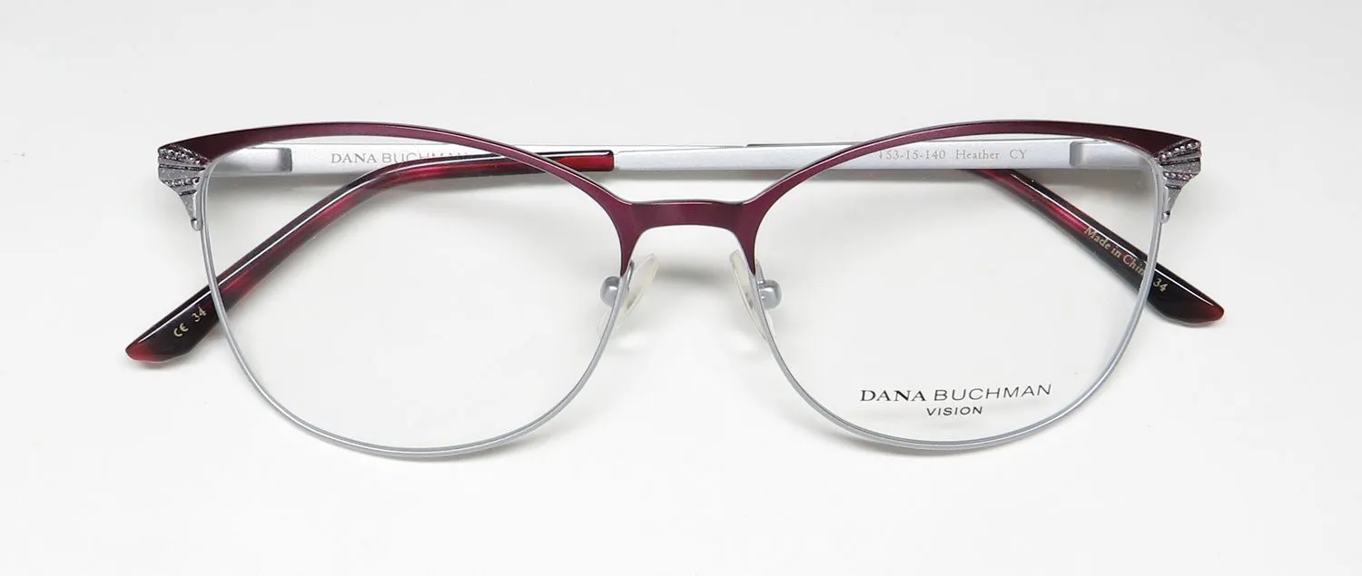 Dana Buchman Heather cy Eyeglasses Cranberry 53mm 2