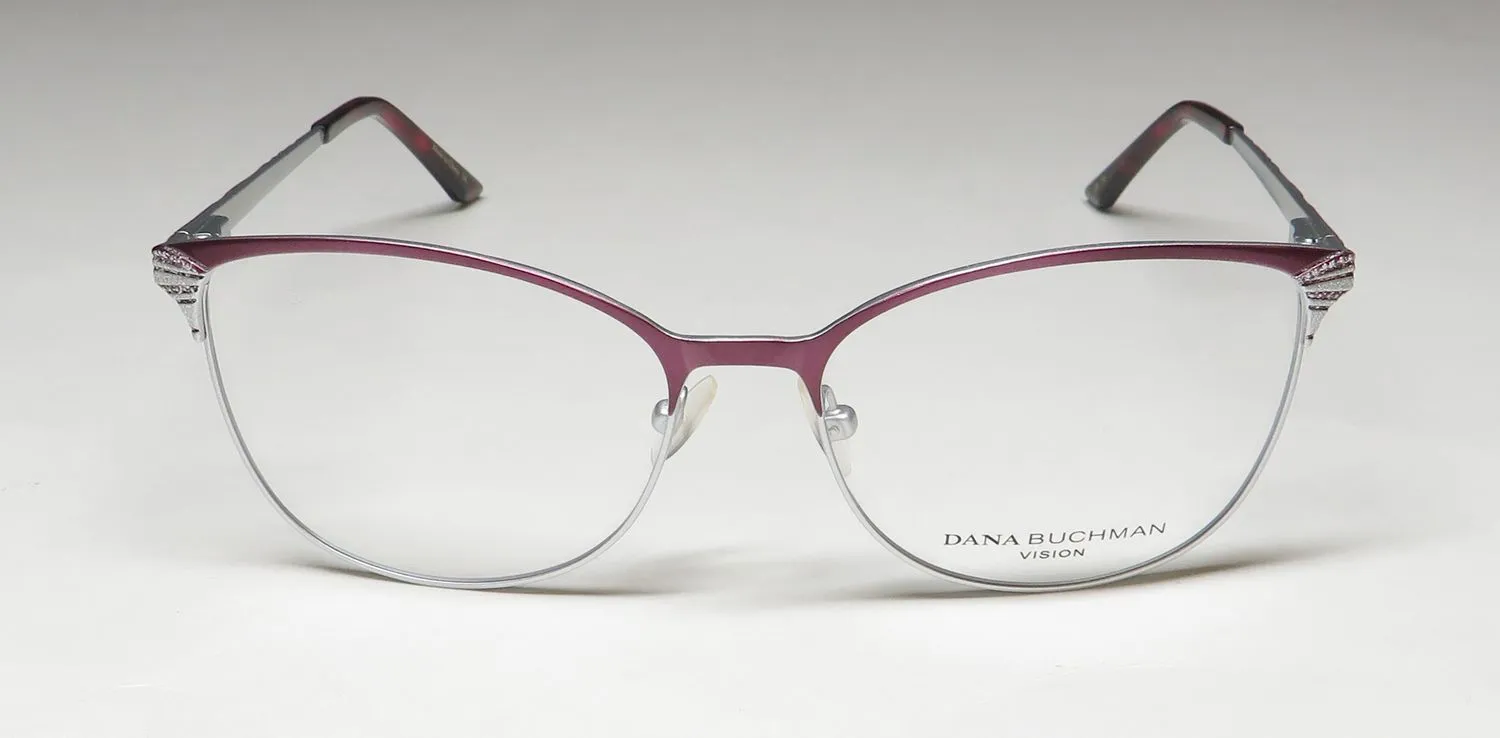 Dana Buchman Heather cy Eyeglasses Cranberry 53mm 3