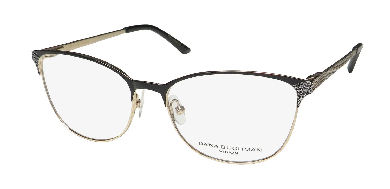 Dana Buchman Heather bk Eyeglasses Black 53mm