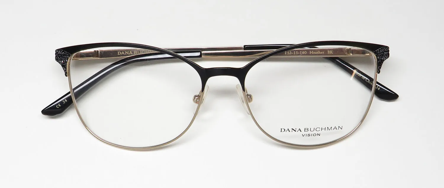 Dana Buchman Heather bk Eyeglasses Black 53mm 2