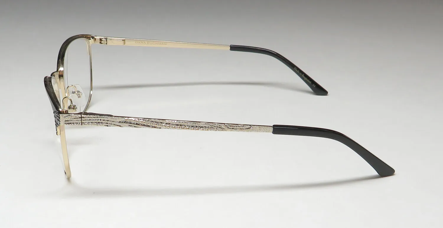 Dana Buchman Heather bk Eyeglasses Black 53mm 4