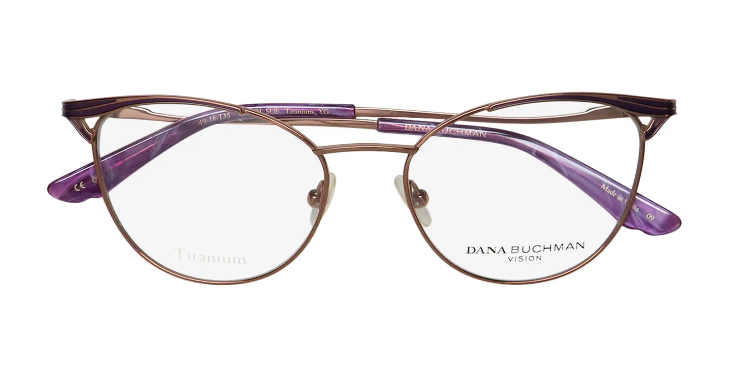 Dana Buchman Carol Sue yg Eyeglasses Gold 49mm 2