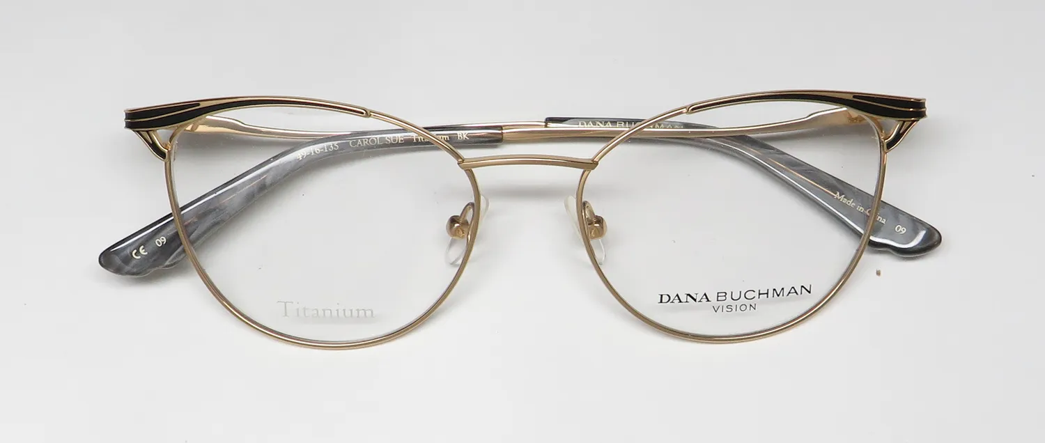 Dana Buchman Carol Sue bk Eyeglasses Black 49mm 2