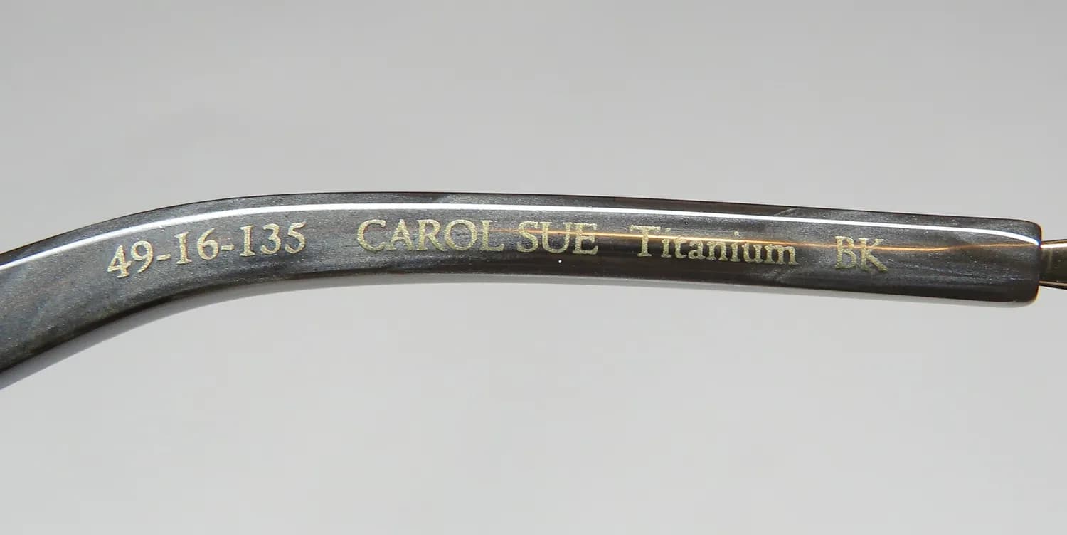 Dana Buchman Carol Sue bk Eyeglasses Black 49mm 8