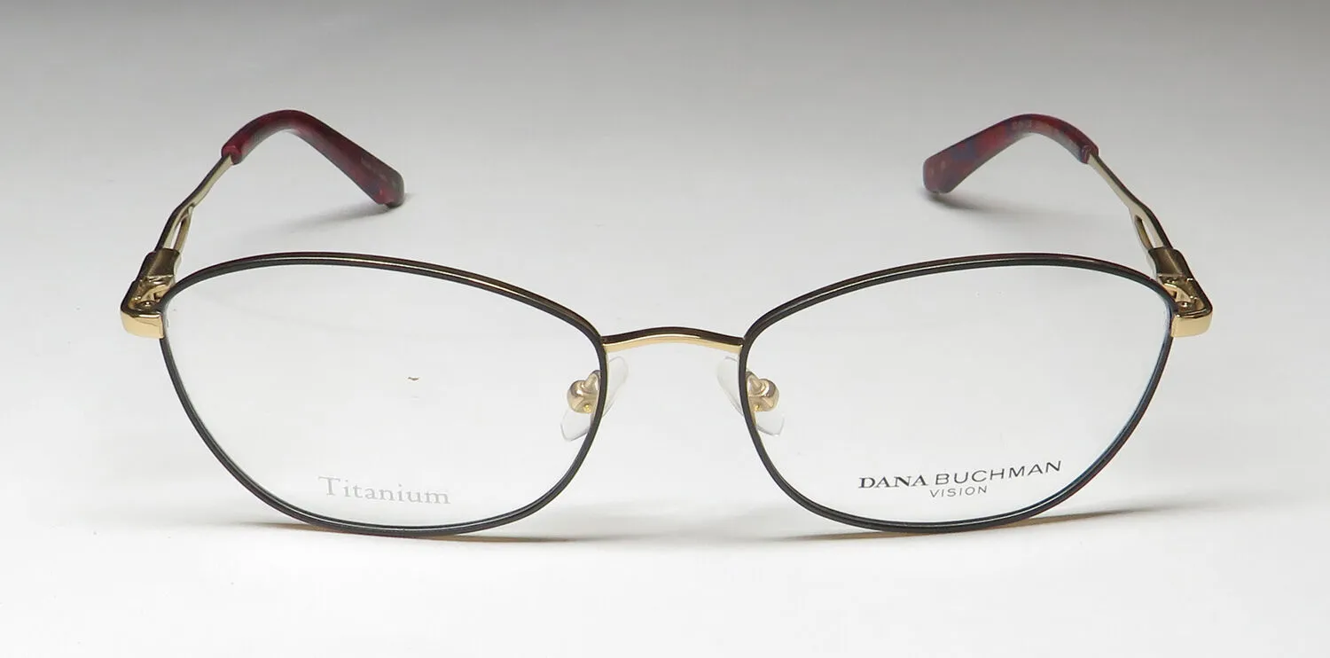Dana Buchman Farlow bk Eyeglasses Black 52mm 3