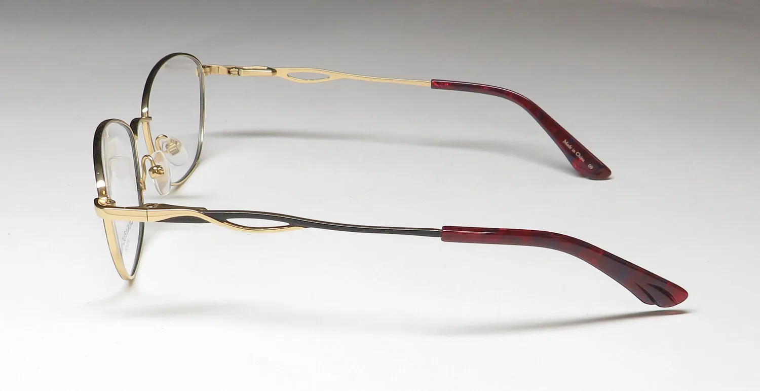 Dana Buchman Farlow bk Eyeglasses Black 52mm 4